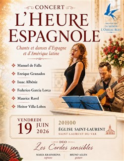 Affiche de Concert l'Heure Espagnole