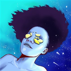 Affiche de Monika Kabasele Grecofuturisme