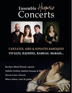 Affiche de Extase : Cantates, airs et sonates baroques de Vivaldi, Haendel, Rameau et Croft