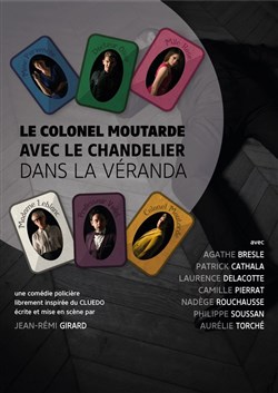 Affiche de Le Colonel Moutarde avec le chandelier dans la véranda