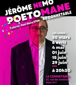 Affiche de Jérôme Némo dans Poétomane