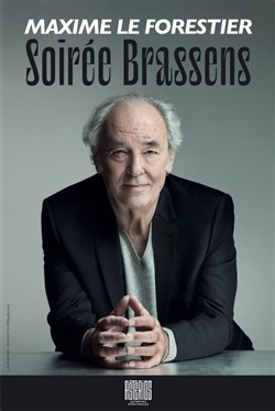 Affiche de Maxime Le Forestier : Soirée Brassens