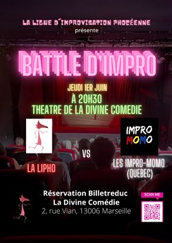 Affiche de Battle d'impro : la Lipho contre les Impro Momo
