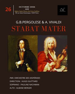 Affiche de Concert Stabat Mater Pergolese et Vivaldi