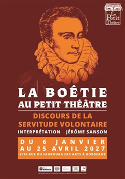 Affiche de La Boétie : Discours de la servitude volontaire