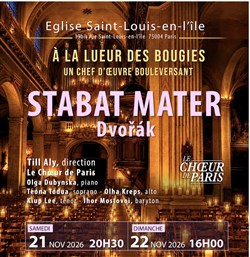 Affiche de Dvorak : Stabat Mater à la lueur des bougies