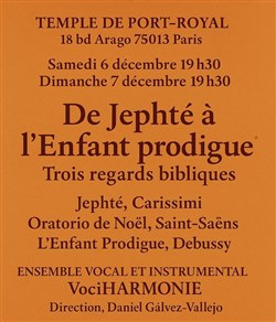 Affiche de De Jephté à l'Enfant prodigue