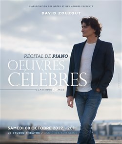 Affiche de Récital de piano, Œuvres célèbres classiques et jazz