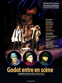 Affiche de Godot entre en scène | de Hafedh Djedidi