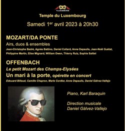 Affiche de Mozart + Offenbach