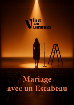 Affiche de Mariage avec un Escabeau