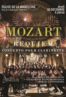 Affiche de Mozart Requiem, Concerto pour Clarinette, Ave Verum