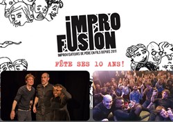 Affiche de Impro Fusion au fort de Montessuy
