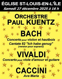 Affiche de Concert de fin d'année Paul Kuentz