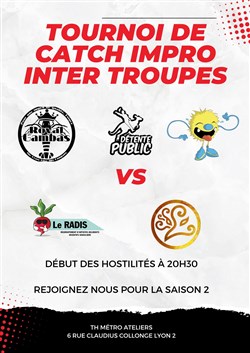 Affiche de Tournoi de catch impro intertroupe de Lyon