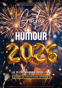 Affiche de Gala Humour du réveillon du 31 décembre