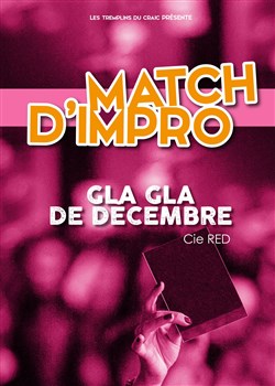 Affiche de Match d'impro Gla Gla de décembre