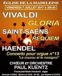 Affiche de Choeur et Orchestre Paul Kuentz : Vivaldi, Haendel et Saint-Saëns