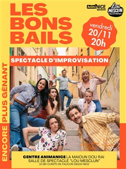 Affiche de Les Bons Bails en spectacle d'improvisation