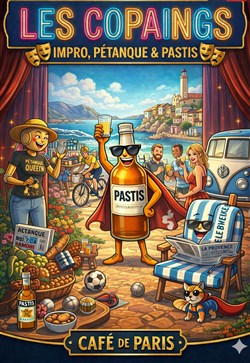 Affiche de Les copaings improvisent