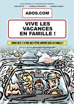 Affiche de Ados.com : Vive les vacances en famille !