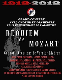 Affiche de Concert de Commémoration du Centenaire de l'Armistice de 1918
