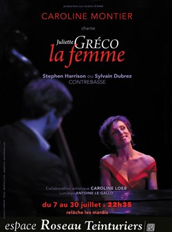 Affiche de Caroline Montier chante Juliette Gréco : La Femme