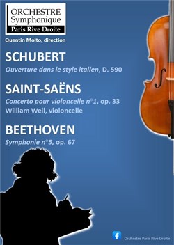 Affiche de Concert Beethoven Saint-Saëns