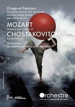 Affiche de Orchestre national d'Ile-de-France : Orage et Passions, Mozart, Chostakovitch