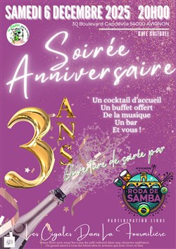 Affiche de Fêtons l'anniversaire des Cigales dans la Fourmilière !