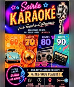 Affiche de Soirée karaoké by Touche d'élégance
