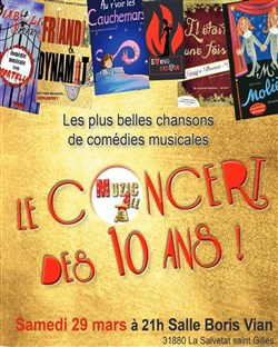 Affiche de Le concert des 10 ans de la compagnie Muzic'al