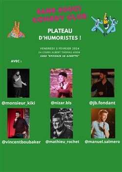 Affiche de Sans Souci Comedy Club : Plateau d'humoristes !