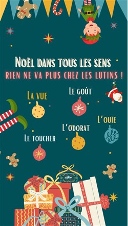 Affiche de Noël dans tous les sens / Rien ne va plus chez les lutins