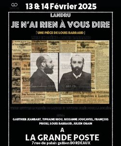 Affiche de Landru : Je n'ai rien à vous dire