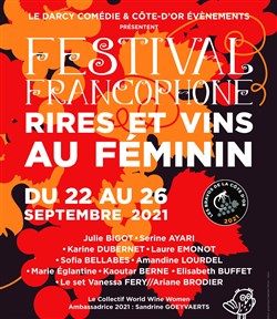 Affiche de Festival francophone Rires et vins au féminin - valable du 23 au 26 sept