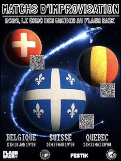 Affiche de Match d'Improvisation théâtrale : Toulouse vs Belgique