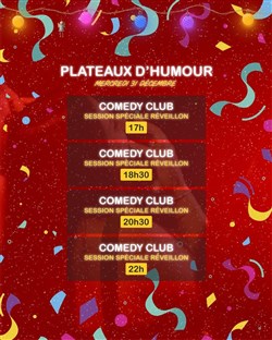 Affiche de Comédie Club | Spécial réveillon du Nouvel An