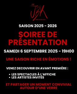 Affiche de Soirée de présentation JBK | Saison 2025/2026