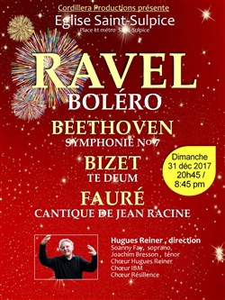 Affiche de Ravel, Beethoven, Bizet & Fauré