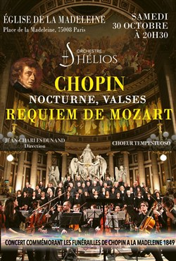 Affiche de Concert Commémoratif des Funérailles de Chopin