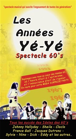Affiche de Les Années Yéyé | Spectacle 60's