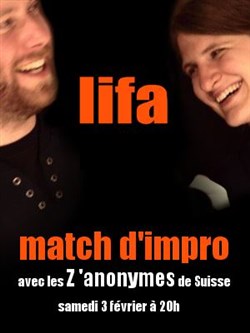 Affiche de la LIFA rencontre les Z'Anonymes (Suisse)