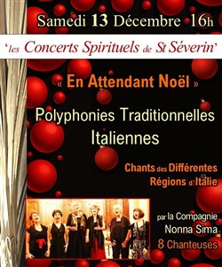 Affiche de Polyphonies italiennes traditionnelles & sacrées