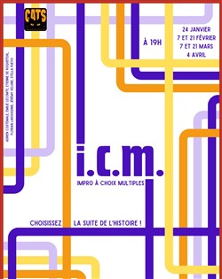 Affiche de I.C.M : impro à choix multiples