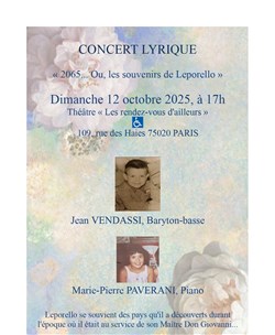 Affiche de 2065 ou les souvenirs de Leporello