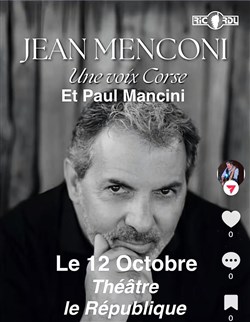 Affiche de Jean Menconi : Une voix corse
