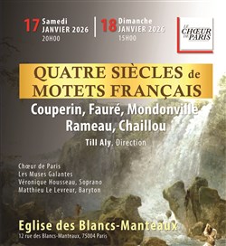 Affiche de Quatre Siècles de Motets Français