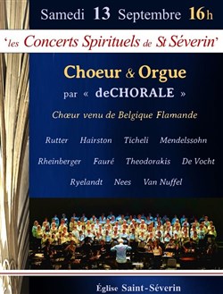 Affiche de Grand Choeur Belge & Orgue