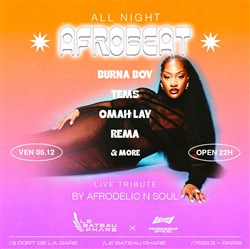 Affiche de All Night Afrobeat tribute concert